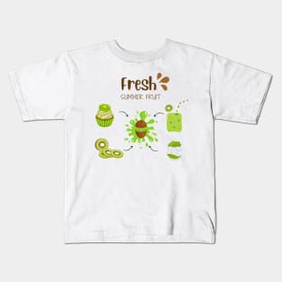 Kiwi Fresh Summer Fruit Kids T-Shirt